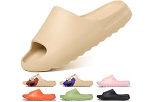 JESINDR Kapcie Damskie kąpielowe klapki, EVA Cozy Slides Lato Oryginalne Antypoślizgowe Super Miękkie Gruba Podeszwa Sandały, Gumowe Kapcie z Kryształkami