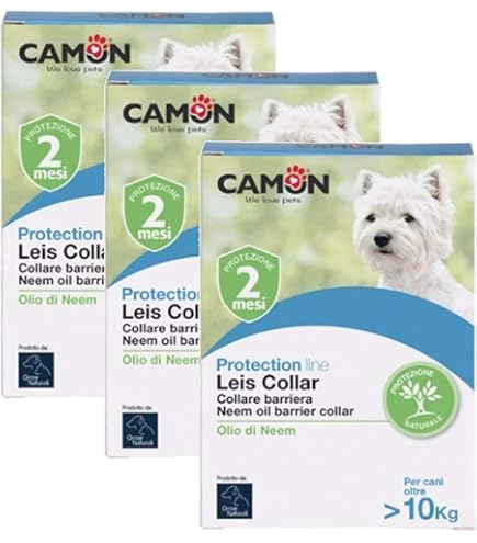 Collare Antiparassitario Per Cani - 3 Confezioni Con Olio Di Neem, Taglia Grande - Foto 9