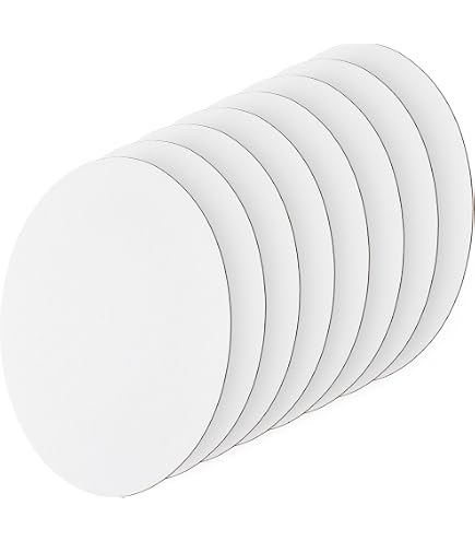 PATIKIL Pannelli quadrati per pittura, confezione da 4 pannelli quadrati in legno, allungati con cornice in legno, per pittura acrilica, a olio, a tempera, colore nero