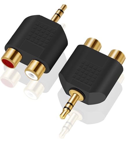 Cavo Audio Mini Spina Di 3.5mm A Doppio 6.35 Millimetri 1/4 Spina - Foto 2