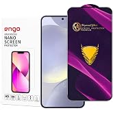Engo Samsung Galaxy S25 / S24 İle Uyumlu Ekran Koruyucu Antistatik 9h Temperli Kırılmaz Cam, Toz Tutmayan Parmak İzi &Ouml;nleyici