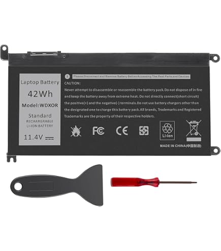 Factory WDXOR Laptop Battery For Dell Inspiron 14 5368 5567 7560 5767