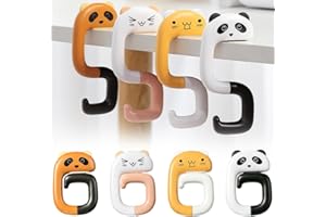 NJCXOLA 4 Pezzi Gancio Borsa da Tavolo, Gancio Borsa da Tavolo, Porta Borsa da Tavolo, Gancio per Borsa da Ufficio Portatile Gancio Portaborse Pieghevole, Idea Regalo per Donne