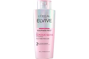 L'Oreal Paris Elvive Glycolic Gloss Shampoo, With Gloss Complex and Glycolic Acid, Fills and Seals Hair Fibres, For Long-last