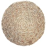  HERSIG Salvamantel Redondo de Mimbre 40 cm