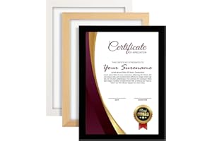 Cispree Photo Frame, A4 Wooden Picture Frames with Acrylic Clear Sheet,Large Poster/Documents Frame for Family/Christmas/Photo A4(21 * 29.7CM)-Black