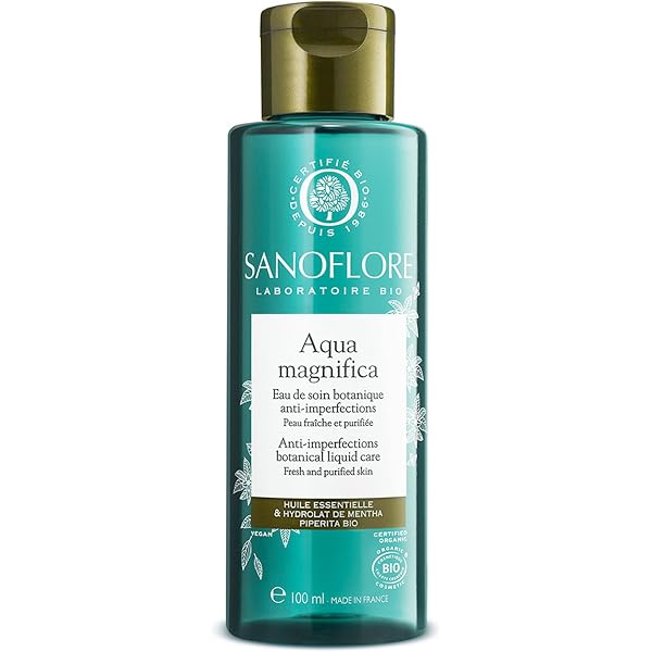 Sanoflore Aqua Magnifica Bio-Pflegewasser 100 Ml – Gegen Unreinheiten, Für Misch- & Fettige Haut