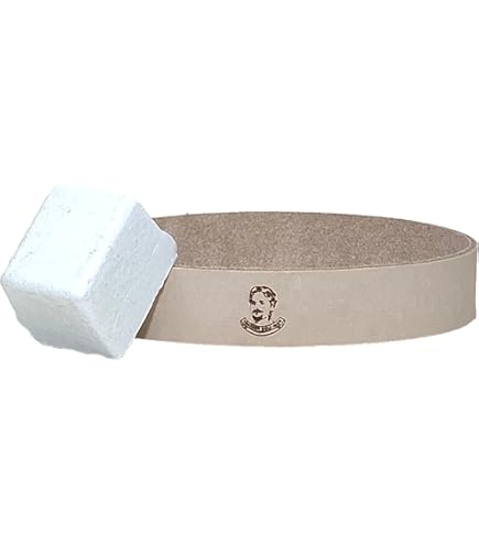 Beavercraft Leather Strop For Honing With Two Polishing Compounds Green White P124757 - View #12