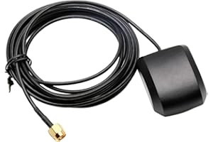 PANLOUTING Antenna GPS Attiva per Auto 3 Metri | Antenna GPS con Connettore Coassiale SMA RG178 con Base Magnetica per Sistema di Navigazione GPS per Auto | 28dB