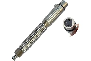 EBIEFLY Vac-u-lock adapter Drill Joint Extension Rod With Spring Self-locking Rod Stainless Steel Attachments Accessories to 3 XLR Connector Compatible with KlicLok System Mechine 14.5cm/5.7in