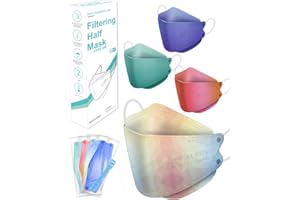 Tayogo FFP2 Face Masks,KN95 Mask Disposable Face Mask Protection for Men&Women, 5-Ply High Filtration with UK CE 0370 Certified,Individually Packed