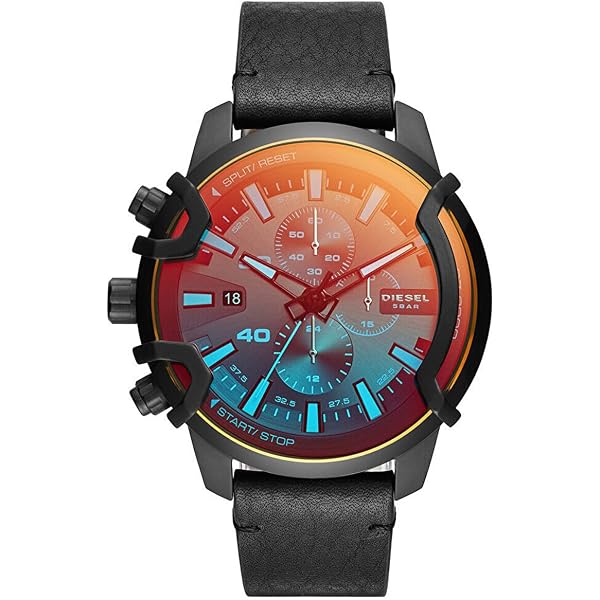 Diesel Overflow Analog Black Over sized dial Men's Watch - DZ4375