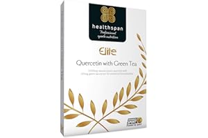 Healthspan Elite Quercetin 333mg with Green Tea | 90 Capsules | All Blacks Official Partner | 120 mg Green Tea to Aid Absorption | Additional Nutrition Protection | Informed Sport Accredited | Vegan
