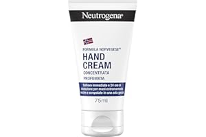 Neutrogena Formula Norvegese Crema Mani Concentrata Profumata, Crema mani riparatrice con Glicerina e Vitamina E, Crema mani secche e screpolate profumata per sollievo e idratazione 24h, 75 ml