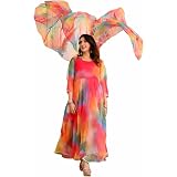 GoSriKi Damen Baumwollmischung Anarkali Floral Prin Produktbild-Vorschau 10