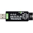 Waveshare Industrial USB to TTL Converter Original CH343G Onboard with Multi Protection Circuits Multi Systems Support