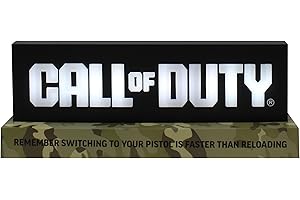 Neamedia The Character Company Call of Duty: Oficjalna lampa, oficjalna licencja, nastrojowa lampa LED do salonu lub biura, kompatybilna z telefonami komórkowymi, XBox, PS5 i PC, pomysł na prezent
