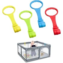 Set 8 Anelli Di Traino THQAE Per Box E Culle – Colorati, Regolabili, Facili Da Montare, Per Aiutare I Bimbi A Stare In Piedi