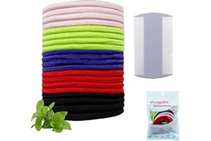 MOLZINY 20 szt. Gumki do włosów przeciw wszy z opaskami na gaz do usuwania wszy