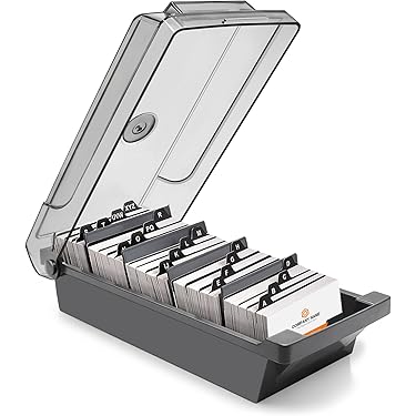 Cartella Portadocumenti A4 Portacarte Acrimet 3x5 Pollici - Con Indice AZ E Divisori Organizzatore Schede