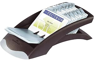 ‎DURABLE Durable Visifix Desk Business Card File Indexed Capacity 200 Black Ref 2413/01