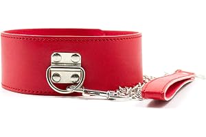 Halsband sex sm erotiskt konstläder med koppel bondage bondage fängslar sexleksak för nybörjare vuxna, fetisch slav rullar spelar krage sele halsband leksaker O-ring, justerbar