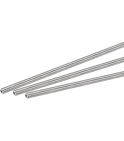 Lot 4 Tubes Acier Inoxydable 304 - 3mm Diamètre X 1mm épaisseur X 300mm - Sans Soudure Pour Bricolage Et Déco
