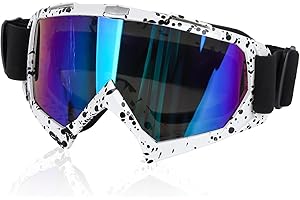 Fadcaer Gogle narciarskie, narciarskie gogle snowboardowe dla mężczyzn i kobiet, wiatroszczelne, pyłoszczelne, ochrona przed promieniowaniem UV, antyodblaskowe, przeciwmgielne, sporty na świeżym