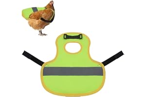 ZYEKIU 1 Pcs WarnwesteHund Hühner Geschirr Henne Hennen pet Reflective Vest Henne Reflektierende Weste Warnweste für Hühnersattel Kostüm hühnerstall Zubehör Sattel warnweste (Fluoreszierendes Grün)