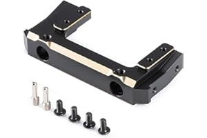 AMK Laiton SCX10 II Pare-chocs Avant Supports 86g Servo Mount pour 1/10 RC Crawler Redcat Gen 7 Axial SCX10 Mises à niveau Châssis LCG en métal