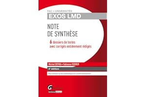 Exos LMD - Exercices corrigés de note de synthèse