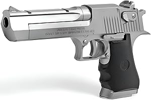 CADOFE B.W. Softair Gun Airsoft Pistole | Desert Eagle - Silber | 21,5cm. Inkl. Magazin & unter 0,5 Joule (ab 14 Jahre)