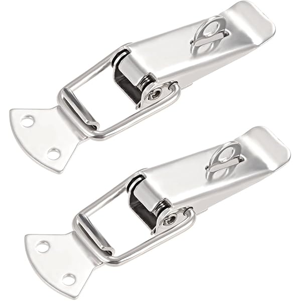 4-Pack Stainless Steel Spring Toggle Latches With Lock Rings – Heavy Duty Clasps For Boxes, Chests & Toolboxes - View #9