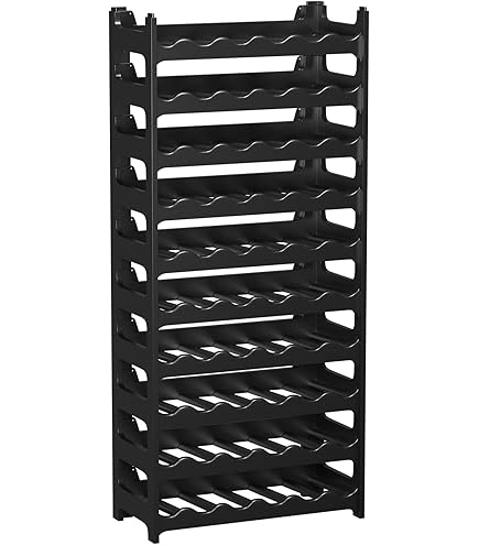 Cantinetta Vino SIMPLEX Modello 5 - Legno Naturale, Per 91 Bottiglie, 198x72x25cm - Foto 3