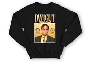 Sanfran Clothing Dwight Schrute Homage Funny Office TV Show Vintage Retro 90's Jumper Sweatshirt