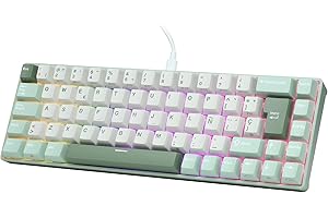 RK ROYAL KLUDGE C68 ES Teclado mecánico para juegos con HE, interruptores magnéticos 65%, teclado RGB con cable, gatillo rápido, tasa de sondeo de 8K, controlador web pro para Mac y Win,QWERTY Español