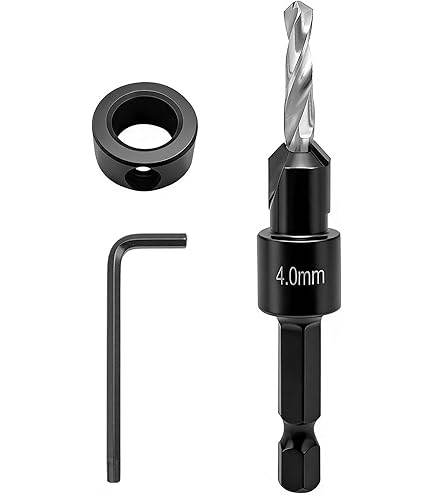 Kwb Hardhoutboor 4mm HSS-M2 Met Verstelbare Dieptestop - Ideaal Voor Terrasbouw