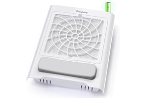 Delanie Aspirateur Ongles Rechargeable Professionnel avec Filtre Réutilisable, Aspirateur à Ongles Sans Fil Électrique pour Vernis Gel Acrylique, Faible Bruit, Usage Salon et Maison