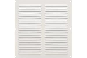 Amig - Grille de ventilation carrée en Aluminium | Grilles d'aération pour sortie d'air | Idéal pour plafond de cuisine et de salle de bain | Dimensions : 250 x 250 mm | Couleur: Blanc