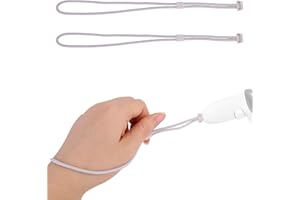SINBANA 2pcs Controller Wrist Straps for Oculus Quest 3, White Adjustable Controller Hand Lanyards Easy to Attach VR Accessories for Oculus Quest 3s