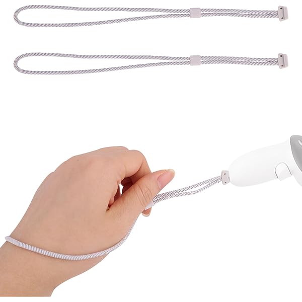 Improved Controller Wrist Lanyards Upgraded Wrist Straps For Oculus Quest 3 Controllers - Reflective Safety Straps With Resin Stoppers Quest 3 Headstrap