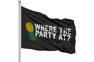 Upp och ner ananas flagga, stor 91 cm x 152 cm där festen på banderoll, inomhus och utomhus trädgårdsvisning, studentrum, husbil, sommar strandfester