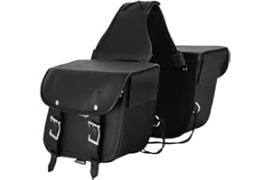 RXL Motorbike Saddle Bag, Motorcycle Saddle Bag Equipment Storage Organizer Waterproof Saddlebag Rear Saet Pannier Bag Adventure & Sports Bike Black