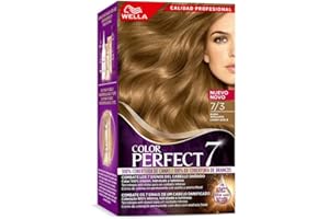 COLOR PERFECT 7 Wella Color Perfect - Tinte de Coloración Permanente para un Cabello Hidratado y Luminoso - Tono Rubio Avellana