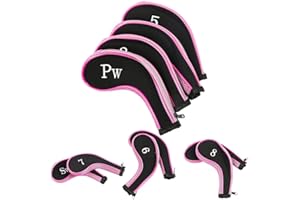 Ongoion Protecteur de Club de Golf, Couvre-Chef, Couvre-Putter Cadeau, Couvre-tête de Pilote, pour équipement de Protection de Putter(Pink)