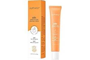 GROSPE Professional Upper Lip Hair Removal Cream 60s Fast and Gentle 30x Delay Hair Growth Gentle Skin-Friendly Painless Hair Growth Inhibitor for Lips Face Underarms 20g