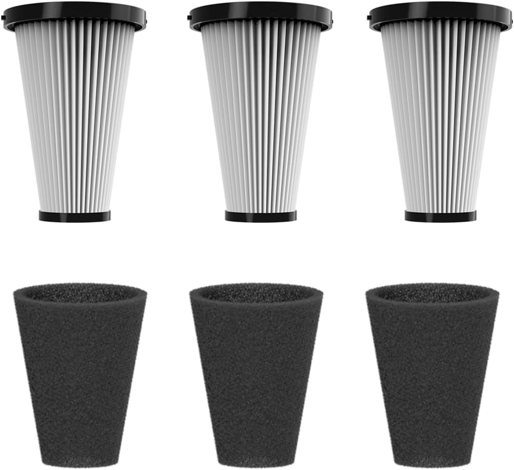 Vexilar Paquete de 3 Filtros HEPA, Compatible con la Aspiradora con Cable C8