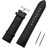 Black Genuine Leather Watch Cord Strap 18-20-22-24mm CHR1082