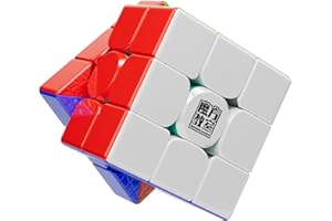 Moyu RS3M V5 SE Ball Core UV Coated 3x3 SpeedCube, 3x3 Puzzle Stickerless RS3M V5 MagLev Master Cube (MagLev+Ball Core Magic Clothes) Gift for Speed Cuber