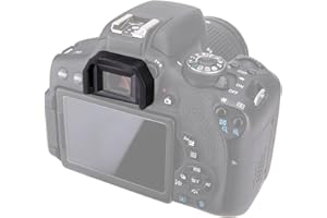 JJC Soft Silicone Eyecup Eyepiece for Canon EOS 77D 800D 760D 750D 700D 650D 600D 550D 500D 450D 400D 350D 300D 200D 100D 1100D 1200D 1300D 1500D Cameras Replaces Canon Ef.